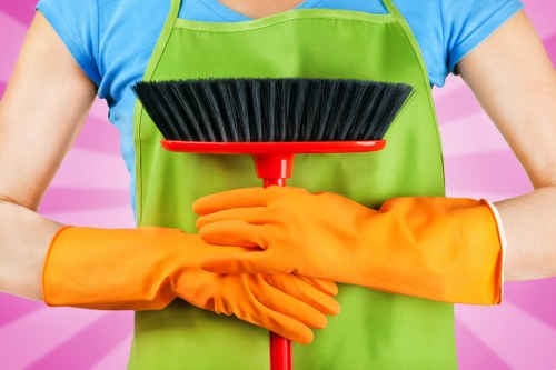 Deep upholstery cleaning for a fabric sofa in Kensington