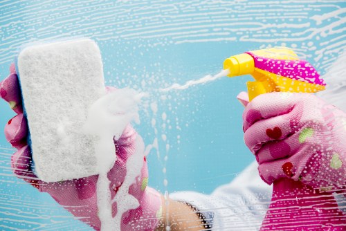 Office reception cleaning in a Kensington business property