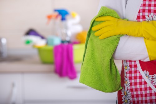 Targeted cleaning of a spill in a Kensington commercial interior