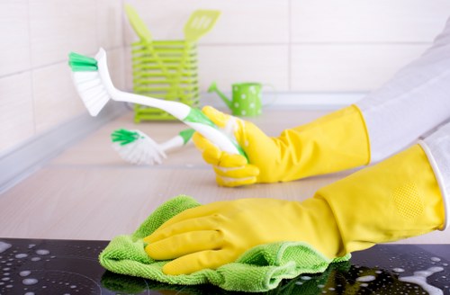 Deep carpet cleaning process for a refreshed Kensington room