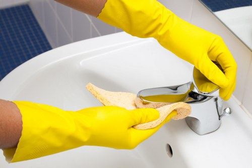 Weekly cleaning tasks for a Kensington kitchen and bathroom