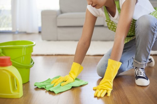 Cleaning different patio surfaces in Kensington including brick and stone